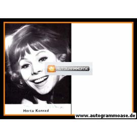 Autogramm Schauspieler | Herta KONRAD | 1970er (Portrait SW)