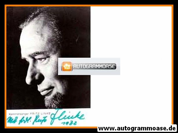 Autogramm Klassik | Fritz LINKE | 1970er (Portrait SW)