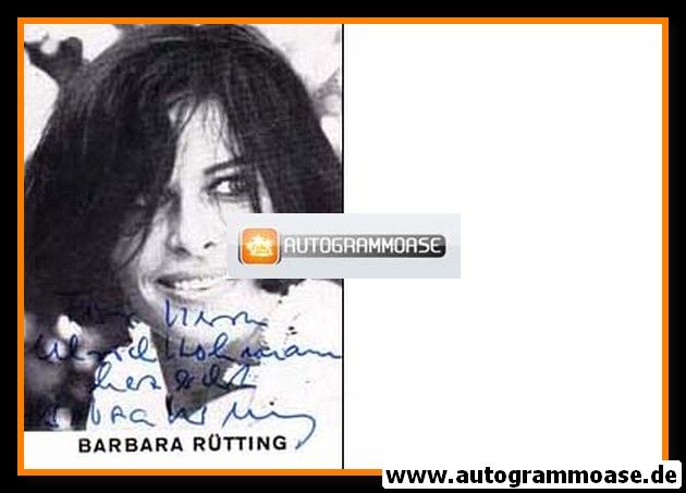 Autogramm Schauspieler | Barbara RÜTTING | 1970er (Portrait SW)