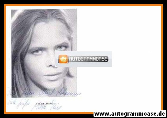 Autogramm Schauspieler | Hilde MÄRZ | 1970er (Portrait SW)