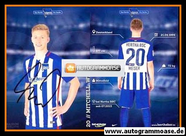 Autogramm Fussball | Hertha BSC Berlin | 2015 | Mitchell WEISER