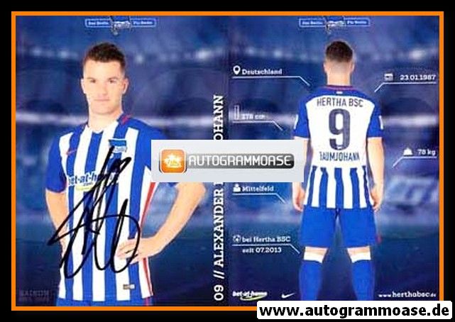 Autogramm Fussball | Hertha BSC Berlin | 2015 | Alexander BAUMJOHANN