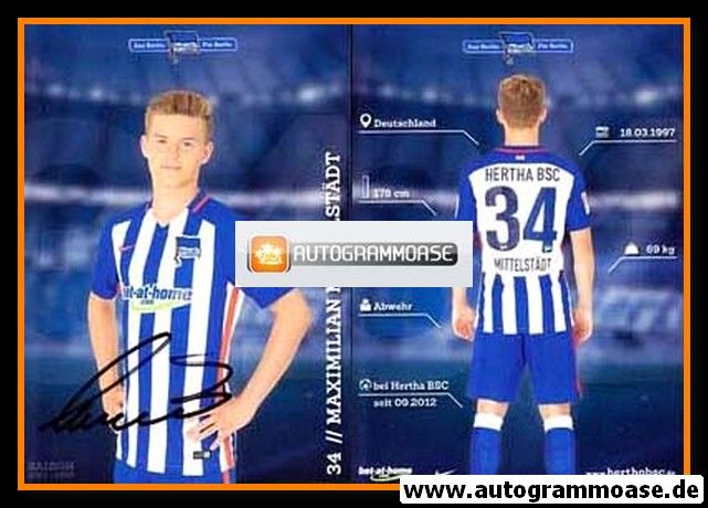 Autogramm Fussball | Hertha BSC Berlin | 2015 | Maximilian MITTELSTÄDT