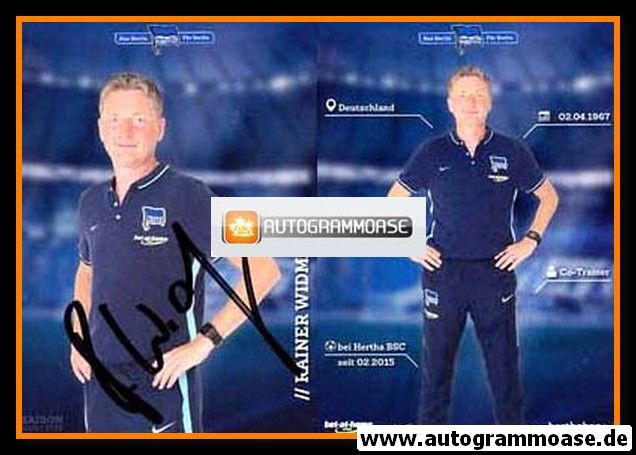 Autogramm Fussball | Hertha BSC Berlin | 2015 | Rainer WIDMAYER