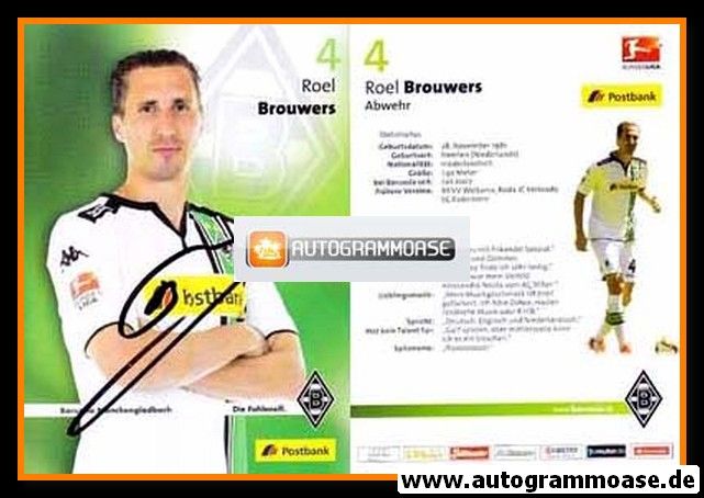 Autogramm Fussball | Borussia Mönchengladbach | 2015 | Roel BROUWERS