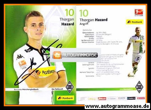 Autogramm Fussball | Borussia Mönchengladbach | 2015 | Thorgan HAZARD
