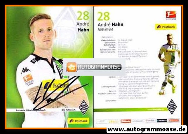 Autogramm Fussball | Borussia Mönchengladbach | 2015 | Andre HAHN