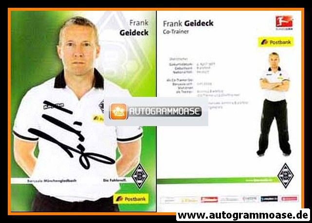 Autogramm Fussball | Borussia Mönchengladbach | 2015 | Frank GEIDECK