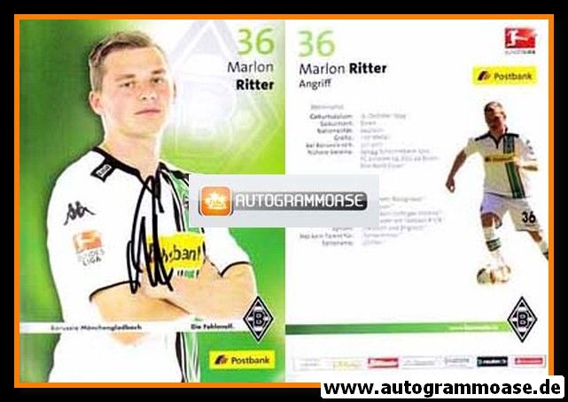 Autogramm Fussball | Borussia Mönchengladbach | 2015 | Marlon RITTER