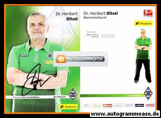 Autogramm Fussball | Borussia Mönchengladbach | 2015 | Heribert DITZEL