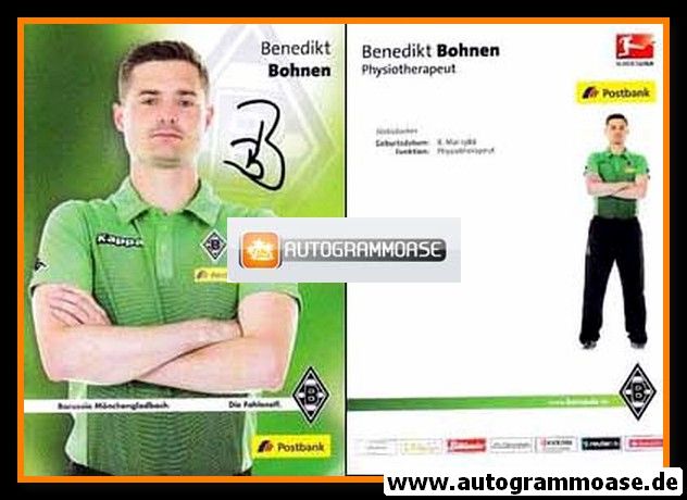 Autogramm Fussball | Borussia Mönchengladbach | 2015 | Benedikt BOHNEN