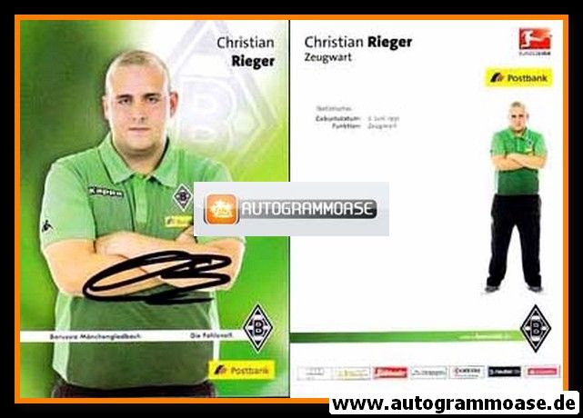 Autogramm Fussball | Borussia Mönchengladbach | 2015 | Christian RIEGER