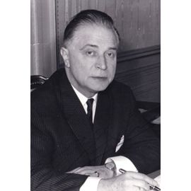 Autogramm Politik | Belgien | Gaston EYSKENS | 1960er Foto + Brief (Portrait SW) Minister