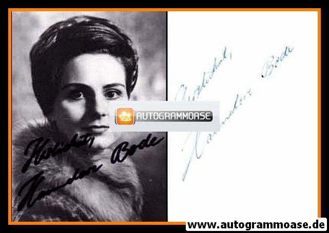 Autogramm Klassik | Hannelore BODE | 1970er (Portrait SW)
