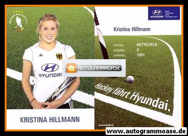 Autogrammkarte Hockey | DHB | 2012 | Kristina HILLMANN (Olympia)