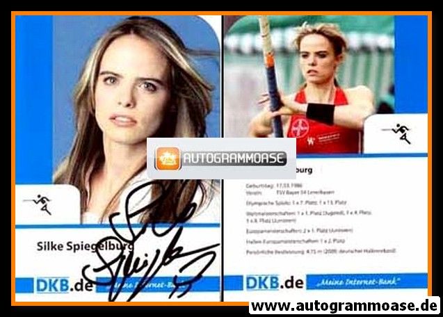 Autogramm Stabhochsprung | Silke SPIEGELBURG | 2009 (DKB)