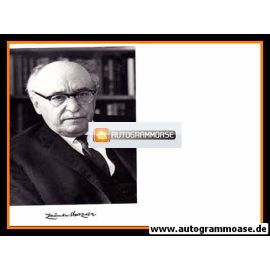 Autogramm Politik | Israel | Zalman SHAZAR | Präsident 1963-1973 | 1970er Druck (Portrait SW)
