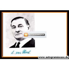 Autogramm Politik | Schweiz (CVP) | Ludwig VON MOOS | Bundespräsident 1964-1969 | 1960er (Portrait SW)