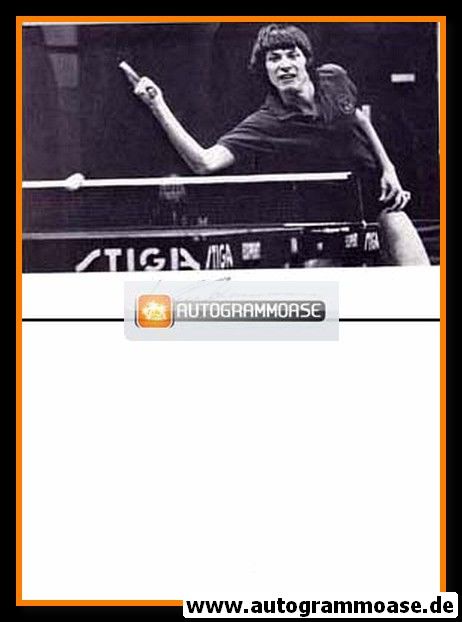 Autogramm Tischtennis | Kjell JOHANSSON | 1970er (Portrait SW)