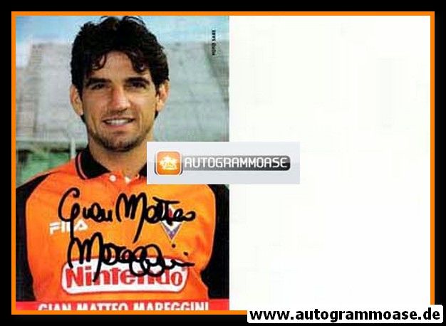 Autogramm Fussball | AC Florenz | 1998 | Gian Matteo MAREGGINI