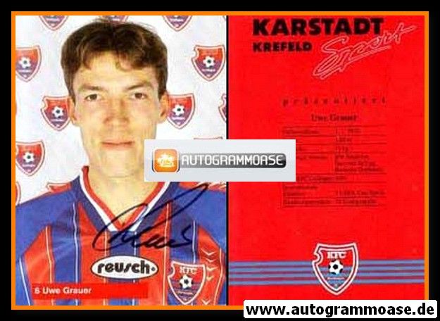 Autogramm Fussball | KFC Uerdingen 05 | 1996 | Uwe GRAUER