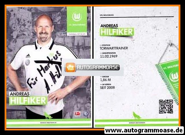 Autogramm Fussball | VfL Wolfsburg | 2013 | Andreas HILFIKER