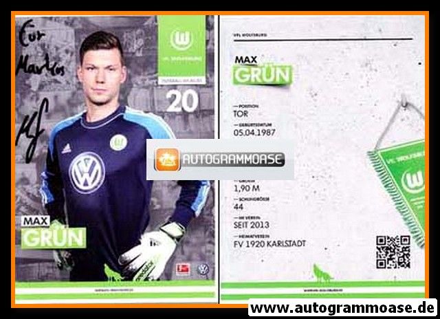 Autogramm Fussball | VfL Wolfsburg | 2013 | Max GRÜN