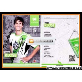 Autogramm Fussball | VfL Wolfsburg | 2013 | Timm KLOSE