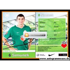 Autogramm Fussball | VfL Wolfsburg | 2008 | Jan SIMUNEK