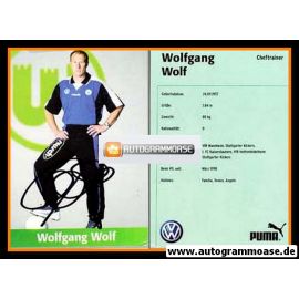 Autogramm Fussball | VfL Wolfsburg | 2001 | Wolfgang WOLF