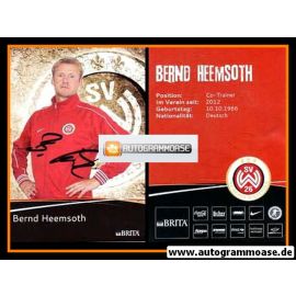 Autogramm Fussball | SV Wehen Wiesbaden | 2012 | Bernd HEEMSOTH