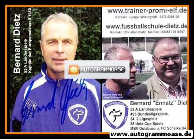 Autogramm Fussball | 2000er | Bernard DIETZ (Fussballschule) 2