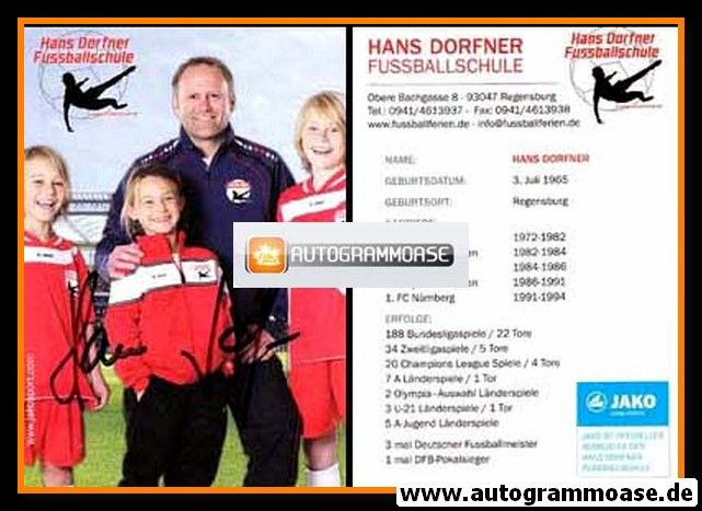 Autogramm Fussball | 2000er | Hans DORFNER (Fussballschule) 3