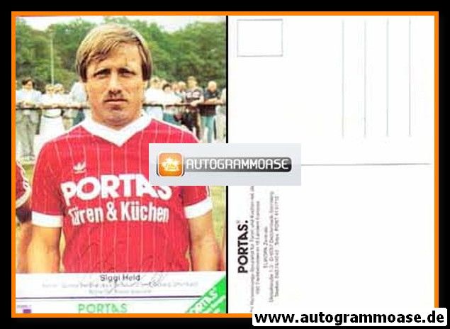 Autogramm Fussball | 1980er Portas | Siegfried HELD (Portrait Color)