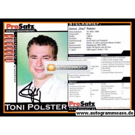 Autogramm Fussball | 2000er | Toni POLSTER (ProSatz)