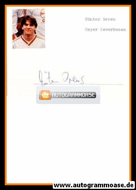 Autograph Fussball | Günter DREWS 