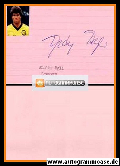 Autograph Fussball | Andre EGLI