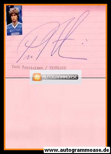 Autograph Fussball | Pasi RAUTIAINEN 