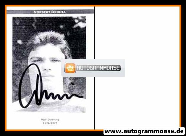 Autogramm Fussball | MSV Duisburg | 1976 | Norbert DRONIA