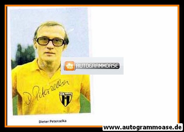 Autogramm Fussball | FC Bayern Hof | 1970er | Dieter PETERZELKA