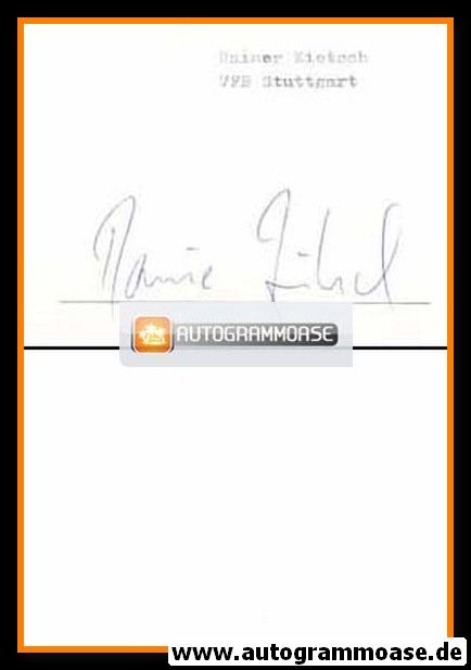 Autograph Fussball | Rainer ZIETSCH