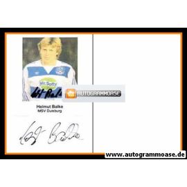 Autogramm Fussball | MSV Duisburg | 1983 | Helmut BALKE (Papier)
