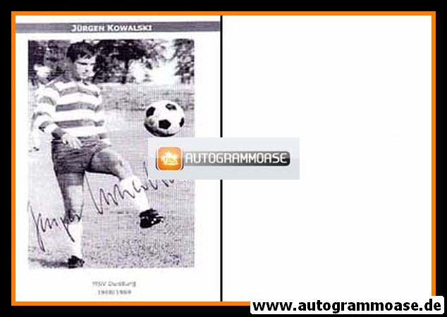 Autogramm Fussball | MSV Duisburg | 1968 | Jürgen KOWALSKI (Speilszene SW)