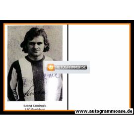 Autogramm Fussball | 1. FC Magdeburg | 1970er | Bernd SANDROCK (Portrait SW)