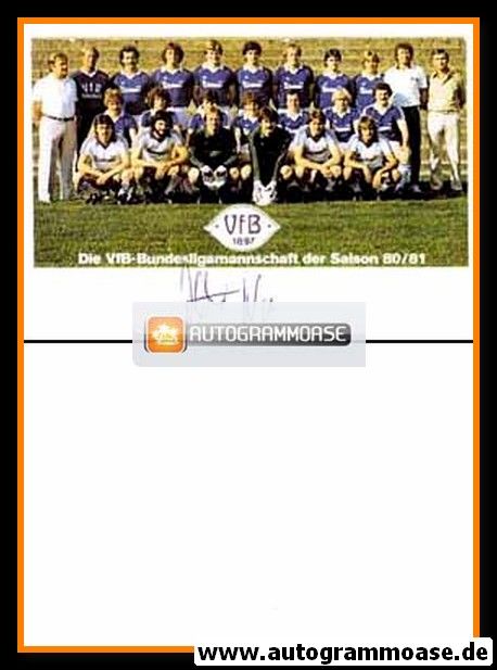Mannschaftskarte Fussball | VfB Oldenburg | 1980 + AG