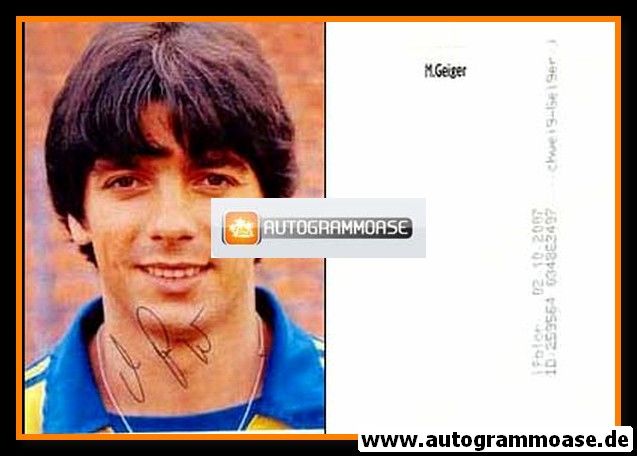 Autogramm Fussball | Eintracht Braunschweig | 1980er Foto | Michael GEIGER