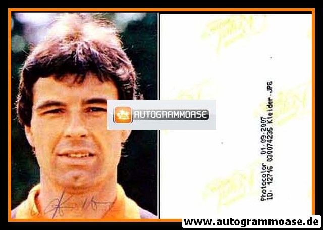 Autogramm Fussball | 1980er Foto | Norbert KLEIDER (Portrait Color)