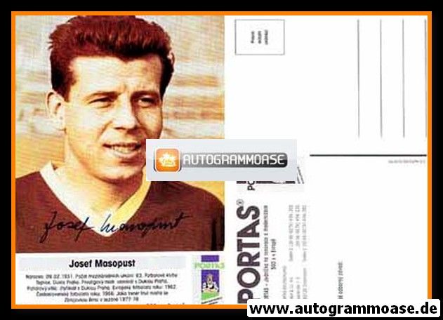 Autogramm Fussball | Tschechien | 1960er Retro | Josef MASOPUST (Portas)