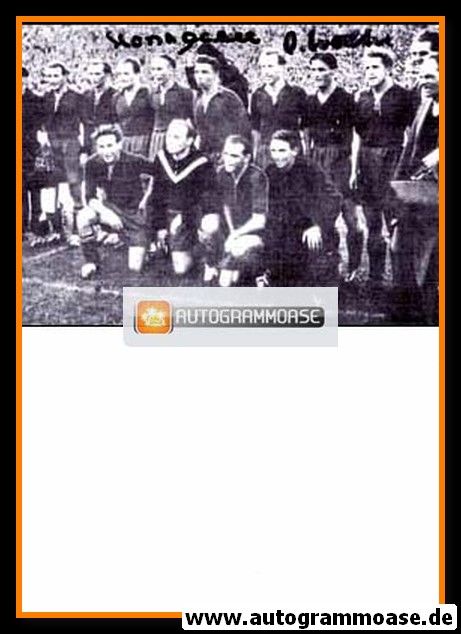 Mannschaftsfoto Fussball | 1. FC Kaiserslautern | 1951 + 4 AG (Eckel, Fuchs, Rasch, O. Walter)