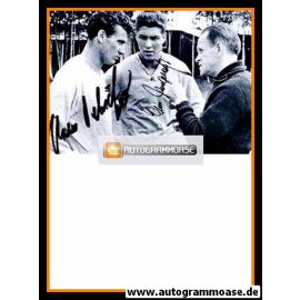 Autogramme Fussball | DFB | 1958 WM Foto | Hans SCHÄFER + Hans CIESLARCZYK (Gespräch Herberger)